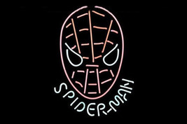 Spider Man Super Man Neon Sign 16&quot;x15&quot; - £111.37 GBP