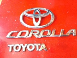 2003 04 05 06 07 08 Toyota Corolla Rear Chrome Emblem Logo Badge Sign Set - £14.14 GBP
