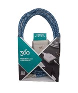 4.8A 4-Port USB Braided Extension Cord by HABITAT 360 - $27.15 CAD