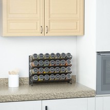 Spice Rack Organizer with 28 Spice Jars, 386 Spice Labels, Chalk Marker and Funn - £47.30 GBP