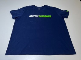 Seattle Seahawks Men’s Blue NFL Football T-Shirt - Nike - 2XL - £6.37 GBP