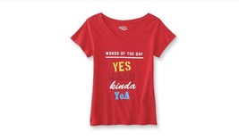 words of the day shirt, size women&#39;s L/junior&#39;s XL - £7.57 GBP