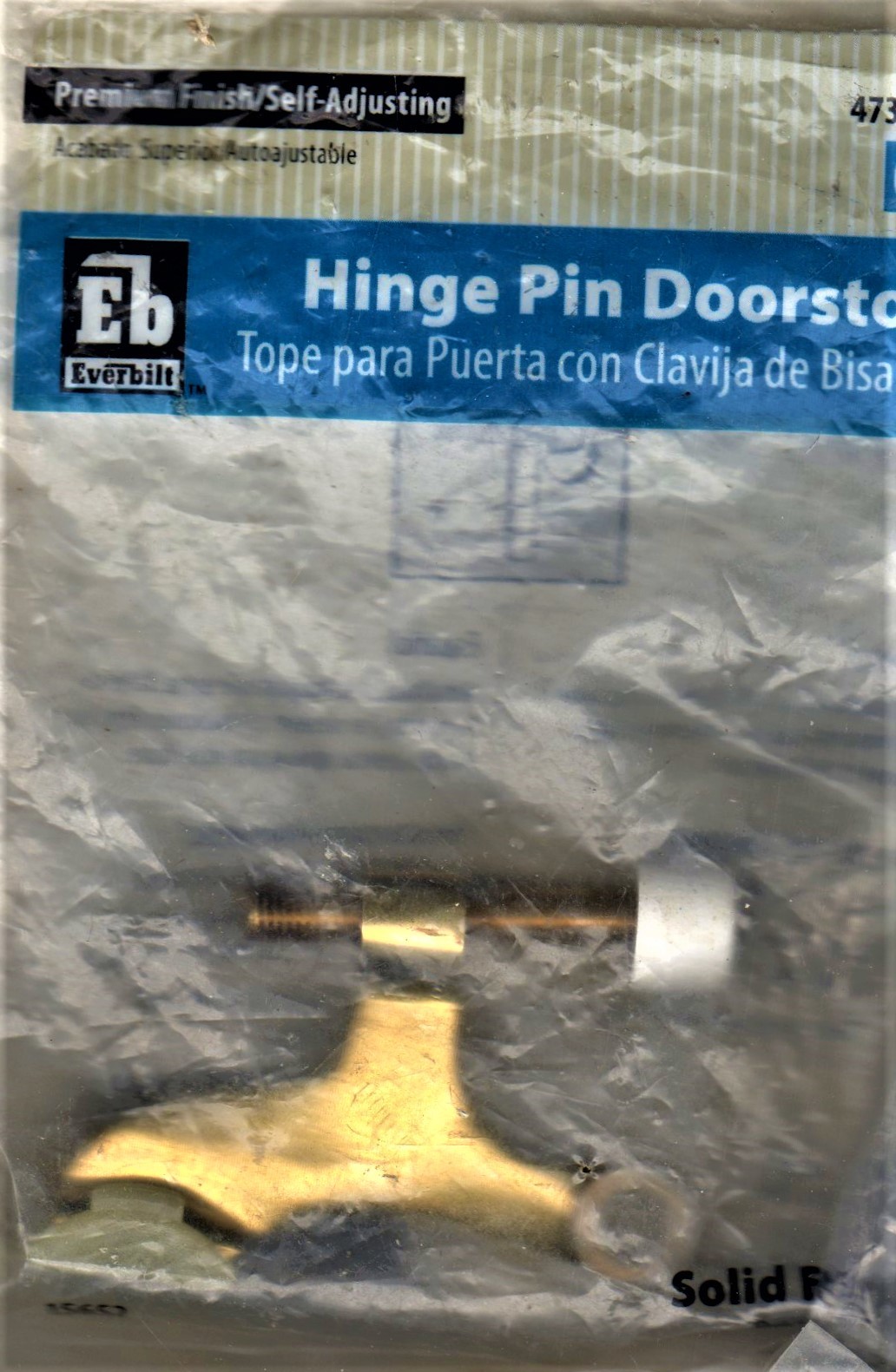 Everbilt Bright - Brass Light Duty Hinge Pin Door Stop - $5.95