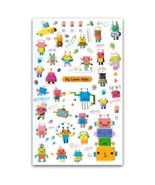 CUTE ROBOT STICKERS Sheet Craft Kids Craft Scrapbook Raised Sticker Spac... - $3.41 CAD