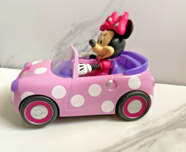Jada Toys Disney Classic Roadster Minnie Mouse RC Vehicle Car Pink w Polka Dots - £5.41 GBP