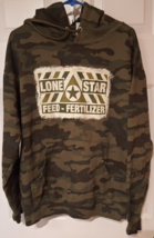 Lone Star Feed Fertilizer Camo Hoodie Mens Size Large - $33.95