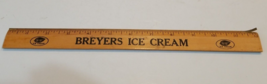 Vintage Breyers Ice Cream Advertising 12-inch Wood Ruler - £8.69 GBP