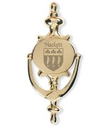 Hackett Irish Coat of Arms Brass Door Knocker - $596.83 MXN