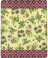 Field Day Flowers Throw Blanket By Terri Conrad Designs 50x60 inches Mad... - $24.20 CAD