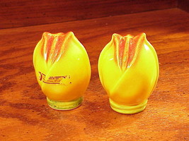 Yellow Tulips Souvenir of Wenatchee WA Salt and Pepper Shakers, Washington, WA - £8.02 GBP