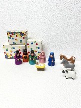 Complete Vintage Avon 1993 Child&#39;s My First Christmas Story Nativity 9 P... - £101.26 GBP