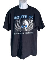 ROUTE 66 SELIGMAN, ARIZONA Alien Short Sleeve T-Shirt Black Large - $8.90