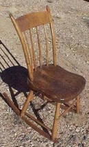 antique Windsor rocking chair arrow back plank seat - £11.00 GBP
