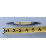 Vintage Imperial USA Pocket Knife 2 Blade Penknife Crown Shield Double End - $14.85