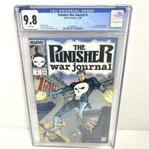 Punisher War Journal #1 CGC 9.8 White Pages 1988 Origin of Punisher Marv... - $140.24
