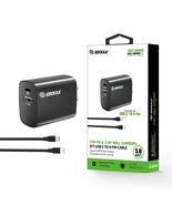 18W Wall Charger PD &amp; USB-A with 5ft TYPC to iPhone cable In Black - $23.75