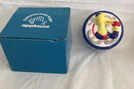 Sesame Street Applause Big Bird Ceramic Covered Dish Sailor Anchor Wheel... - $15.00