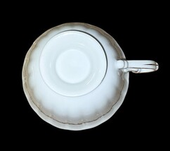 Vintage Gold Gilded Porcelain Cup with Autumn Leaf Design, 2.5" Tall image 5