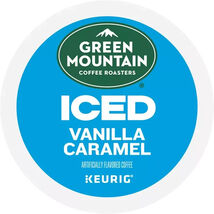 GREEN MOUNTAIN VANILLA CARAMEL BREW OVER ICE COFFEE 10CT K-CUPS - $306.26 MXN