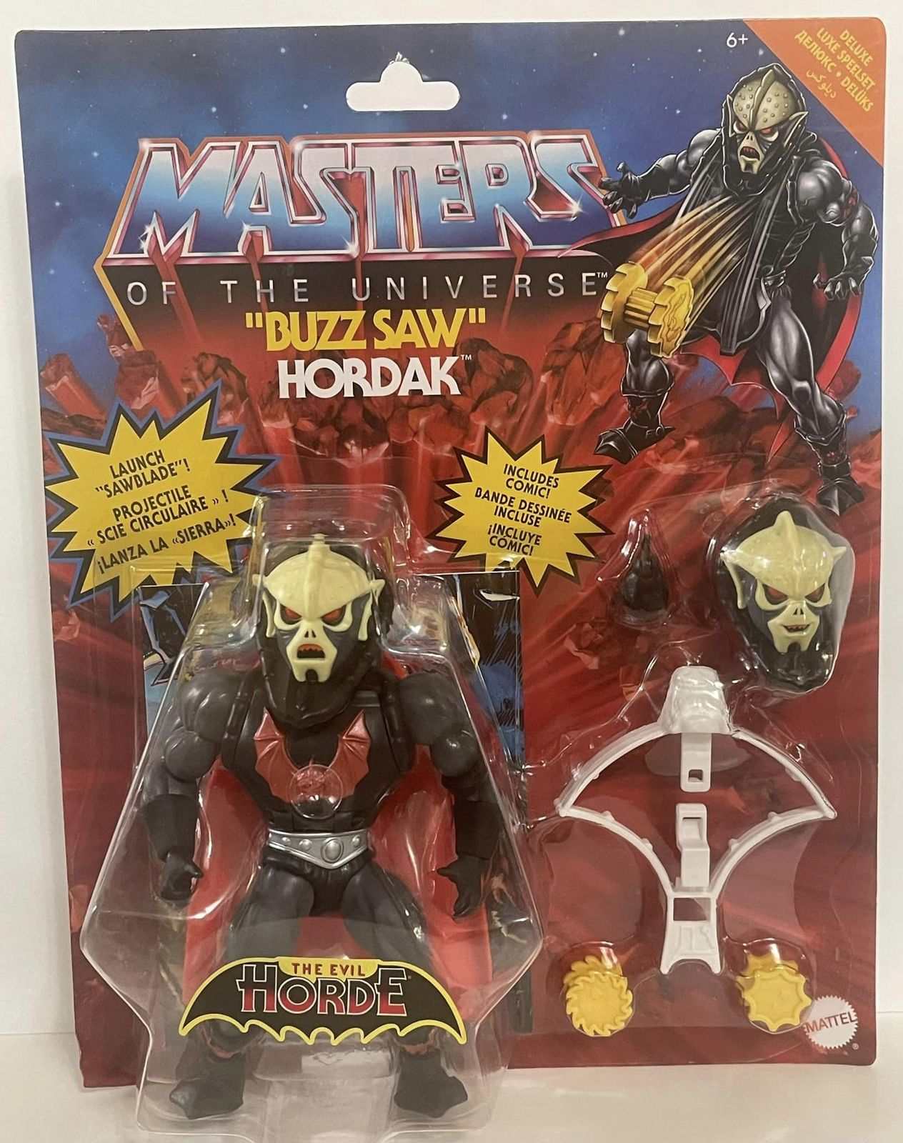 MASTERS OF THE UNIVERSE - "BUZZ SAW" HORDAK - DELUXE FIGURE SET - $25.00