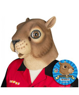 SQUIRREL Mask Deluxe Full Face Head Latex Rubber Animal Costume - $29.75