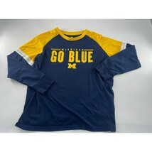 University of Michigan Shirt Youth Extra Large Blue Yellow Long Sleeve P... - $7.70