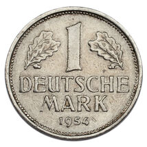 1954-J Germany Federal Republic Mark (XF Condition) KM #110 - $84.33