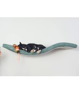 Metal Base Cat Wall Shelf WAVE Unsymmetrical Left 100 cm 16 inch for lig... - $237.16