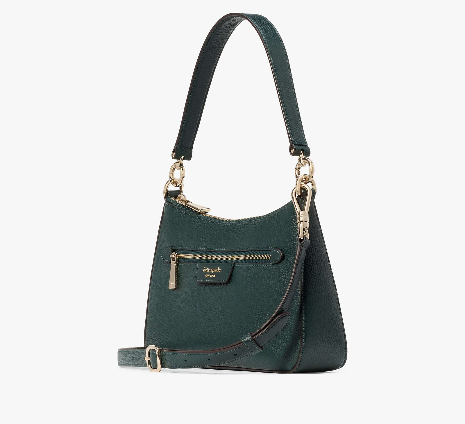 Kate Spade Hudson Convertible Crossbody Leather Clutch Shoulder Bag ~NWT~ Pine Item image 5