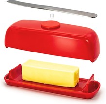 Butter Dish with Lid and Knife, Magnetic Butter Keeper - £31.66 GBP