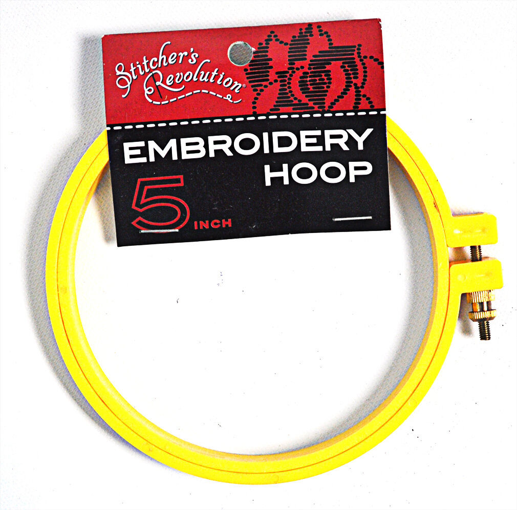 Stitchers Revolution Embroidery Hoop Yellow 5in - $7.16