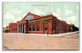 Coliseum Building Peoria Illinois IL 1910 DB Postcard P26 - £2.33 GBP