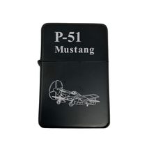 Lighter - CUSTOM - P-51 Mustang Airplane (Black Lighter) - $16.65+
