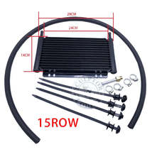 Oil Cooler Aluminum Transmission Oil Cooler 12Row 15Row 17Row Automatic Stacked  - £55.05 GBP+