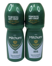 2 Pack - Mitchum Men Anti-Perspirant &amp; Deodorant Roll-On Unscented 48 HR 3.4oz - £23.66 GBP