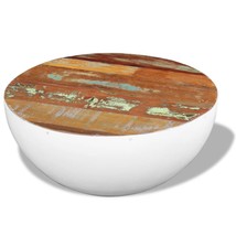 Bowl Shaped Coffee Table Solid Reclaimed Wood 60x60x30 cm - £82.41 GBP