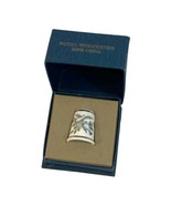 ROYAL WORCESTER Bone China THIMBLE Blue Dove in original Box - $24.74