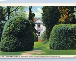 Ash Lawn Home of James Monroe Charlottesville Virginia VA UNP Linen Post... - $2.63