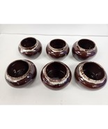 Vintage Nasco Brown Drip Soup bowls set of 6 - £23.94 GBP