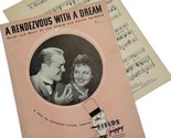 A Rendezvous With A Dream VTG 1936 Movie Sheet Music Hudson Cromwell - $8.86