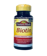 Nature Made Biotin 5000 mcg Maximum Strength 120 softgels each 4/2026 FR... - $13.95