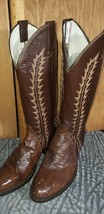 Womens cowboy boots Cowtown ostrich br l br U 6 B  item: s2166 - $229.08