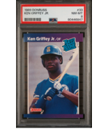 1989 Donruss #33 Ken Griffey Jr. Rated Rookie PSA 8 -An Iconic Baseball ... - £31.15 GBP