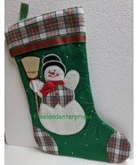 Christmas Vintage Avon Stocking with Appliqued Snowman 15 1/2 in--New Ol... - £15.60 GBP