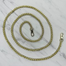 Gold Tone Barrel Chain Link Purse Handbag Bag Replacement Strap - $16.82