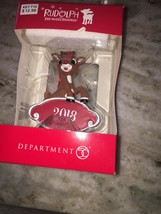 Department 56 Rudolph 2018 Dated Christmas Ornament 6000325 - £13.88 GBP