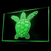 220050B Sea Turtle Animals Hawksbill Longevity Summer Hot Exhibit LED Light Sign - £17.68 GBP