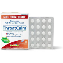 Boiron ThroatCalm Sore Throat Relief, 60 Tablets - $14.39