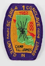 Vintage 1982 Camp TL James SC1 Conclave 232 254 WWW OA Boy Scouts BSA Camp Patch - £10.74 GBP