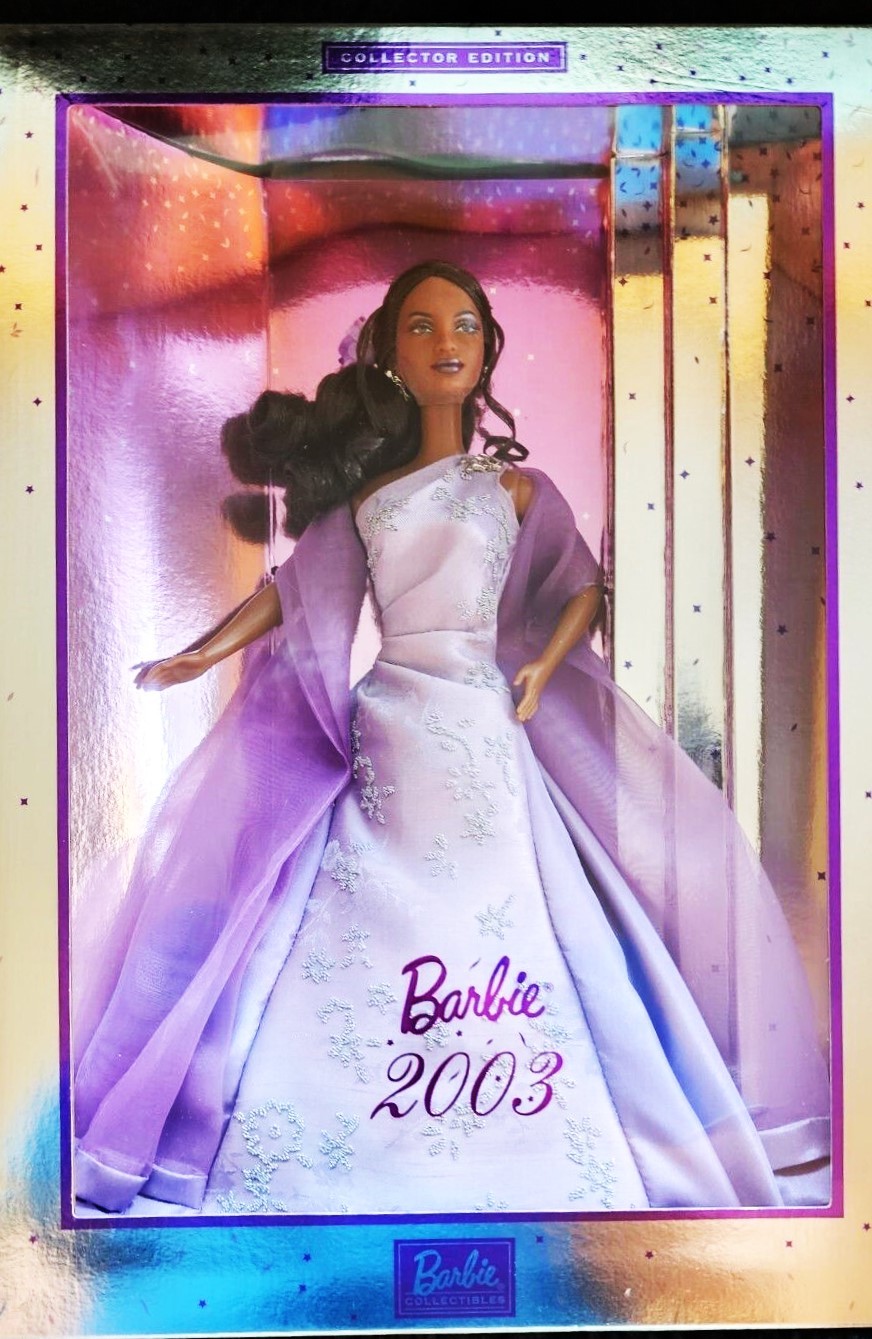 Primary image for Collector Edition 2003 African American Purple Gown Dress  Barbie 